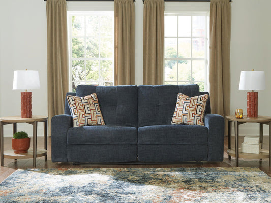Signature Design by Ashley Danum Reclining Sofa Fabric Ink Gray 2 Seat-1