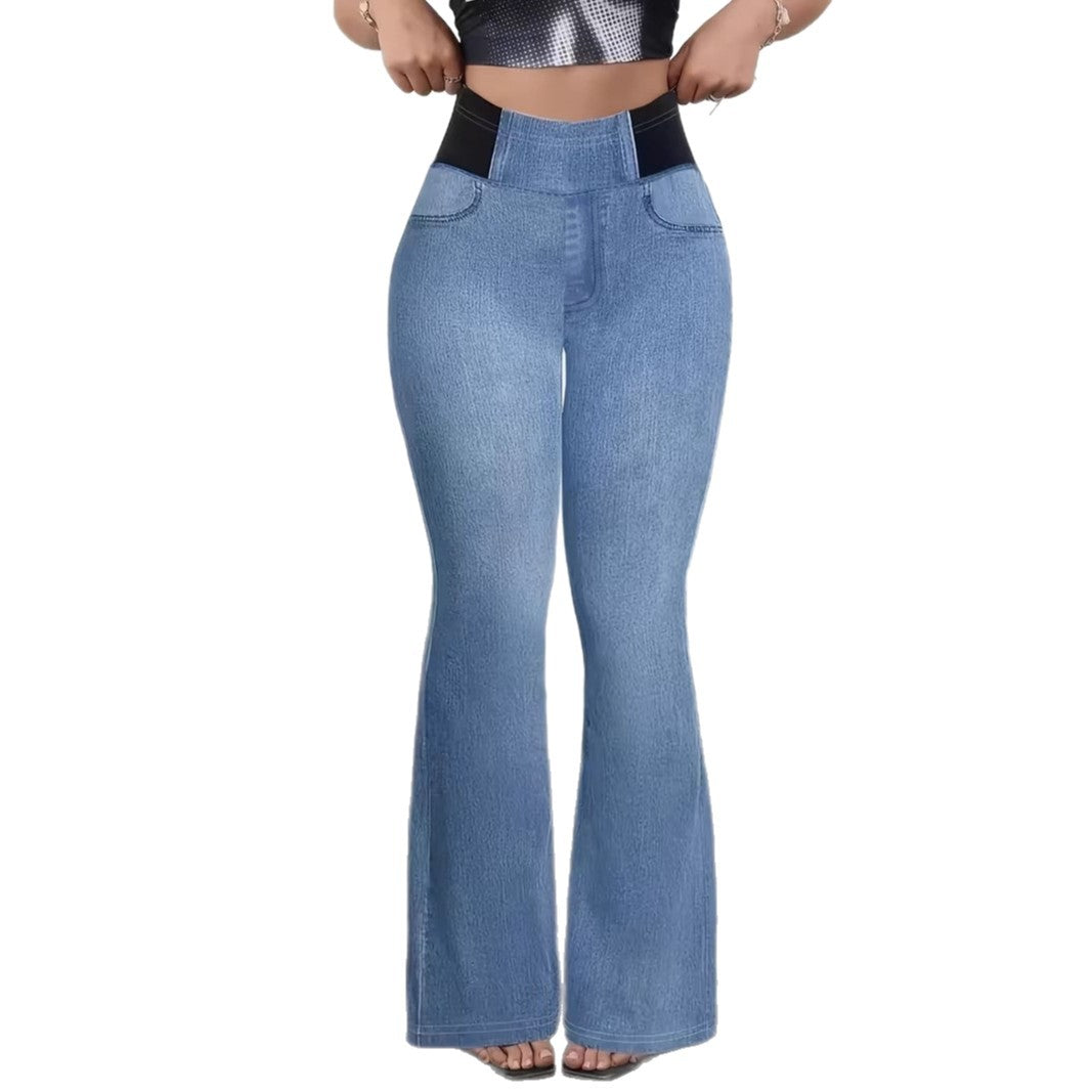 Pantalon slim à taille élastique pour femme - Vêtements pour femmes