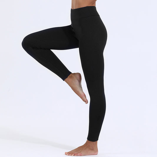 Leggings de invierno cálidos, gruesos, de alta elasticidad, de cachemira de cordero, ajustados para mujer