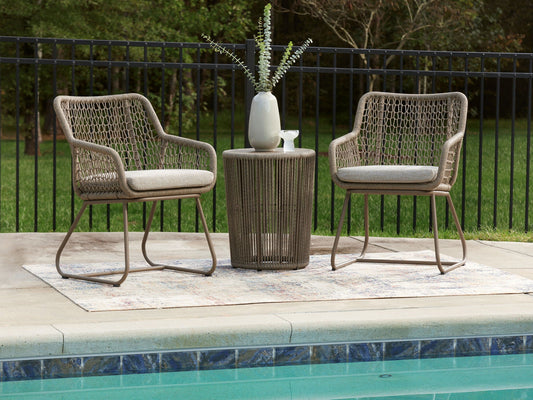 Signature Design by Ashley Majors Beach Beige 3-Piece Outdoor Table Set with Chairs-1