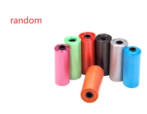 AdTec dog poop bags, eight assorted color rolls for pet waste cleanup