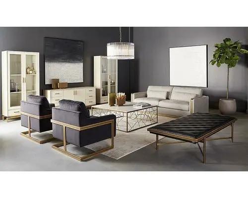 Lean Sofa - Belfast Oatmeal by PrimeCanada.Store; modern grey/oatmeal sofa set (sofa + 2 armchairs)