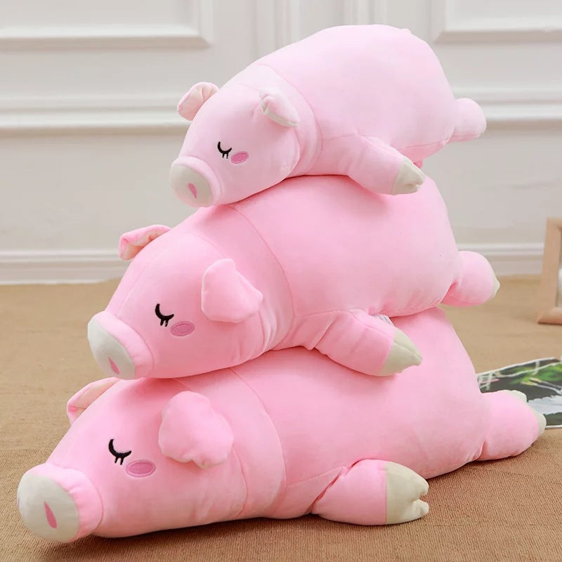 Peluche cochon douce, poupée cochon, oreiller dessin animé, poupée en coton doux, cadeau d'anniversaire