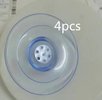 Suction cup window mount set, 4pcs, with blue ring