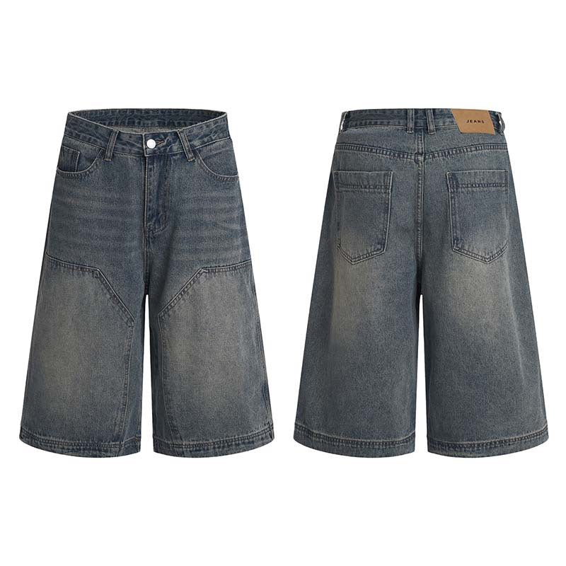 Vintage-inspired cropped denim
