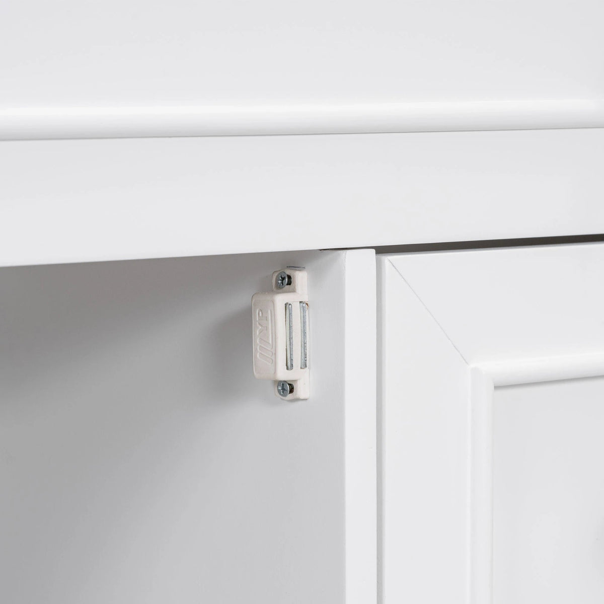 30" Bathroom Vanity with Sink Top, Bathroom Vanity Cabinet with Door and Two Drawers, Solid Wood Frame, One Package, White by eprolo