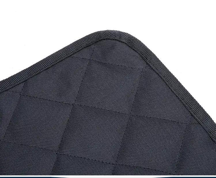 AdTec dog car seat cover hammock rear mat in dark navy quilted fabric