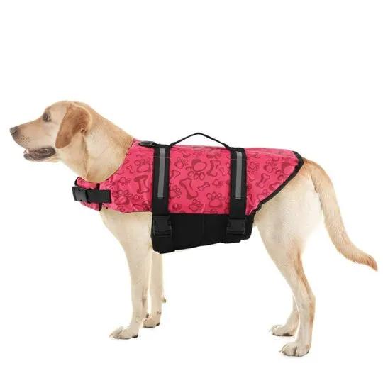 Paw Roll Developing Product AdTec pink dog vest with black straps