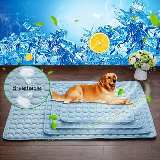 Cojín Nido Frío De Seda Helada Para Perros Y Gatos Para Refrescar En Verano