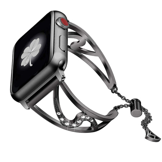 Bracelet de montre en acier inoxydable en forme de S