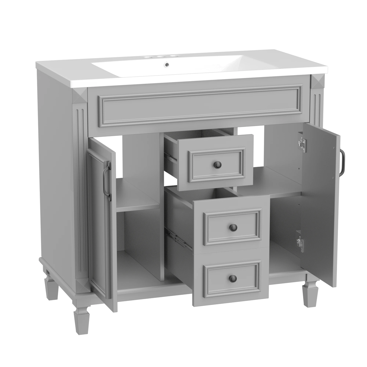 36'' Bathroom Vanity with Top Sink by eprolo