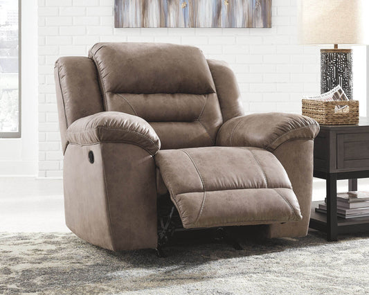 Stoneland - Rocker Recliner - Faux Leather - Fossil-1