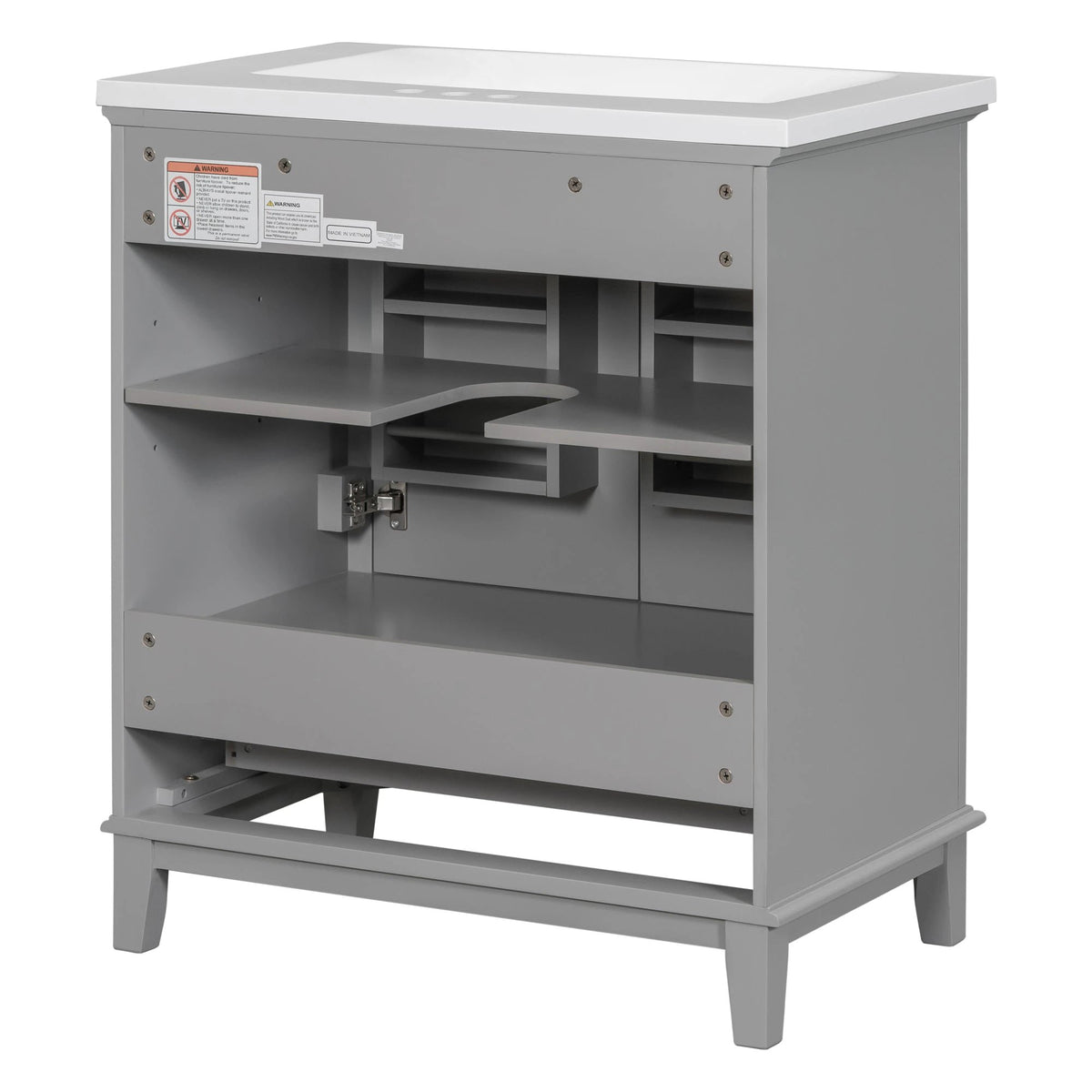 30inchgrey Bathroom Vanity with Sink by eprolo
