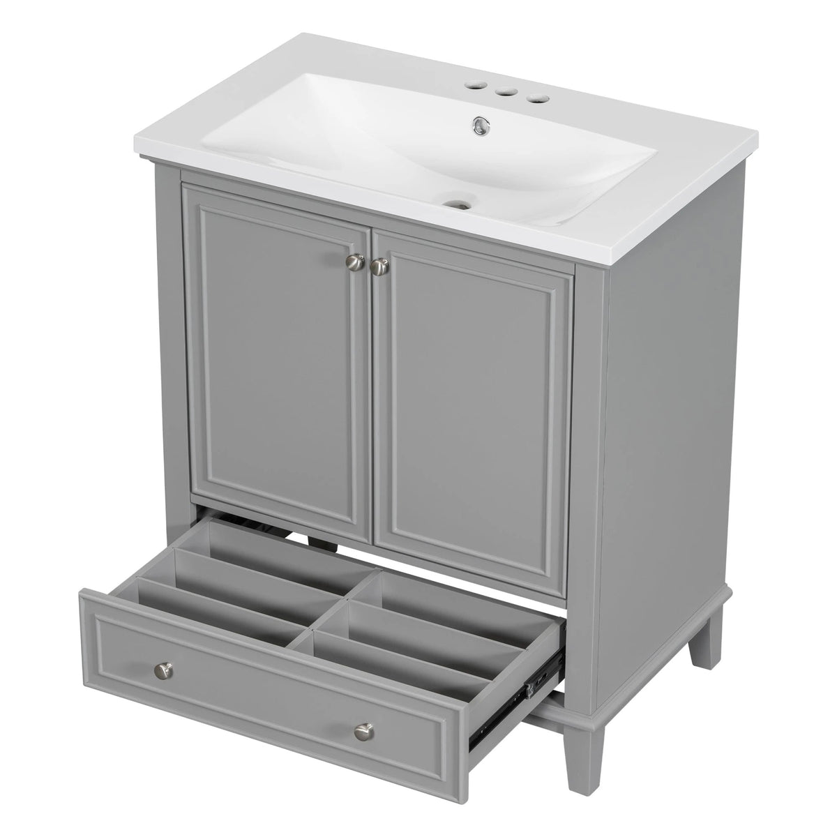 30inchgrey Bathroom Vanity with Sink by eprolo