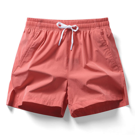 Pantalones Cortos Deportivos de Mujer con Abertura, de Seda Helada, Elásticos, de Ocio