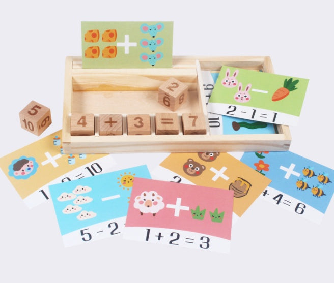 Juguetes de bloques de construcción aritméticos para niños