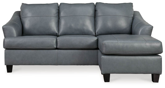 Signature Design by Ashley Genoa Leather Match Sofa Chaise Steel-1