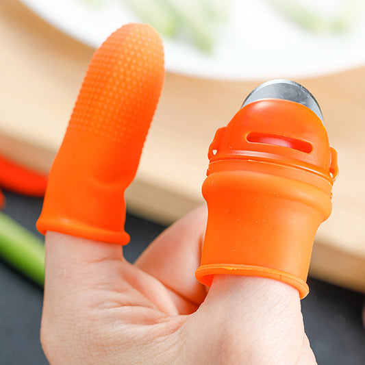 Cuchillo de pulgar de silicona, protector de dedos, equipo para cortar verduras, cuchillo para cosechar, pellizcar plantas, tijeras, guantes de jardinería
