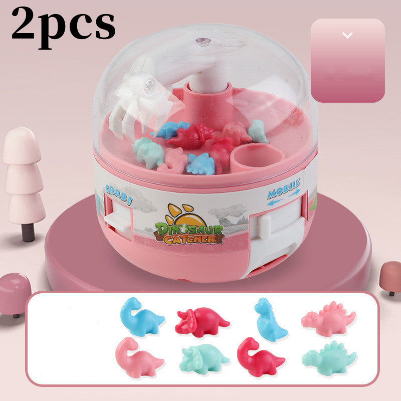 Jouet Gashapon pour Enfants Mini Machine à Pince Dinosaures Jouets pour Enfants