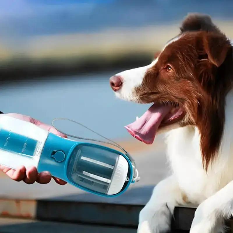 Dog Water Cup by AdTec, blue portable pet drinking cup