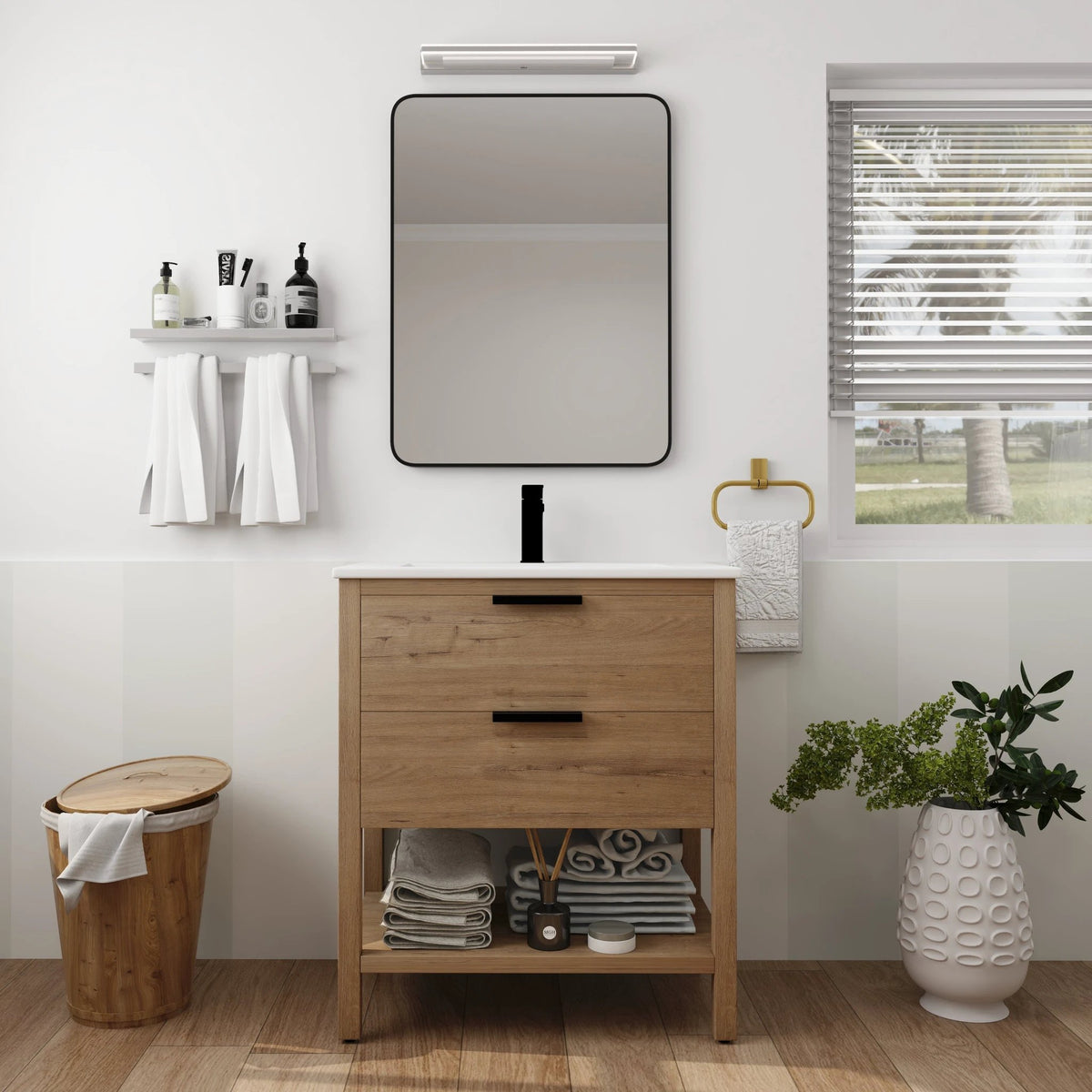 30 Inch Bathroom Vanity Plywood With 2 Drawers by eprolo