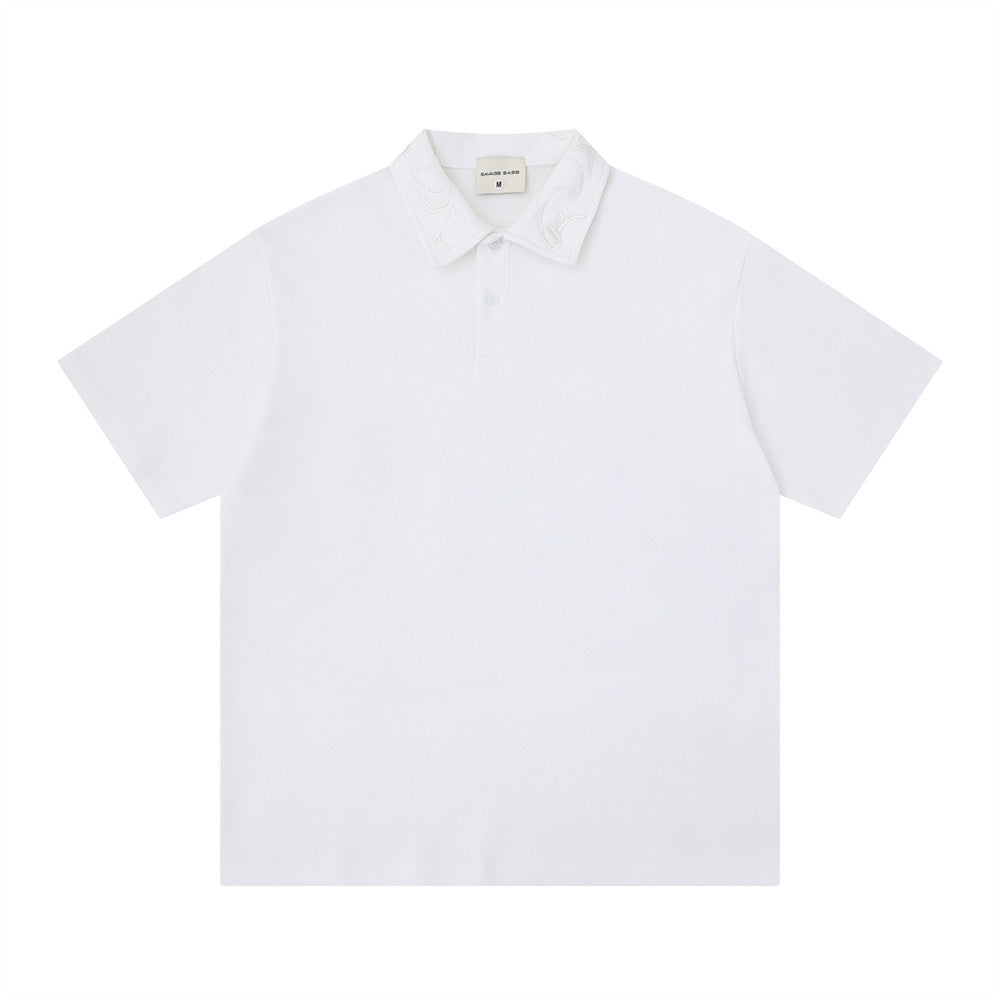 Collar short sleeved T-shirt