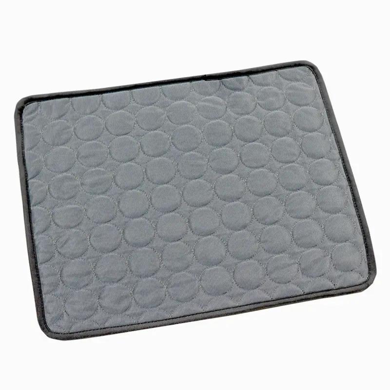 Dog cooling mat by AdTec, rectangular grey quilted bed for dogs and cats