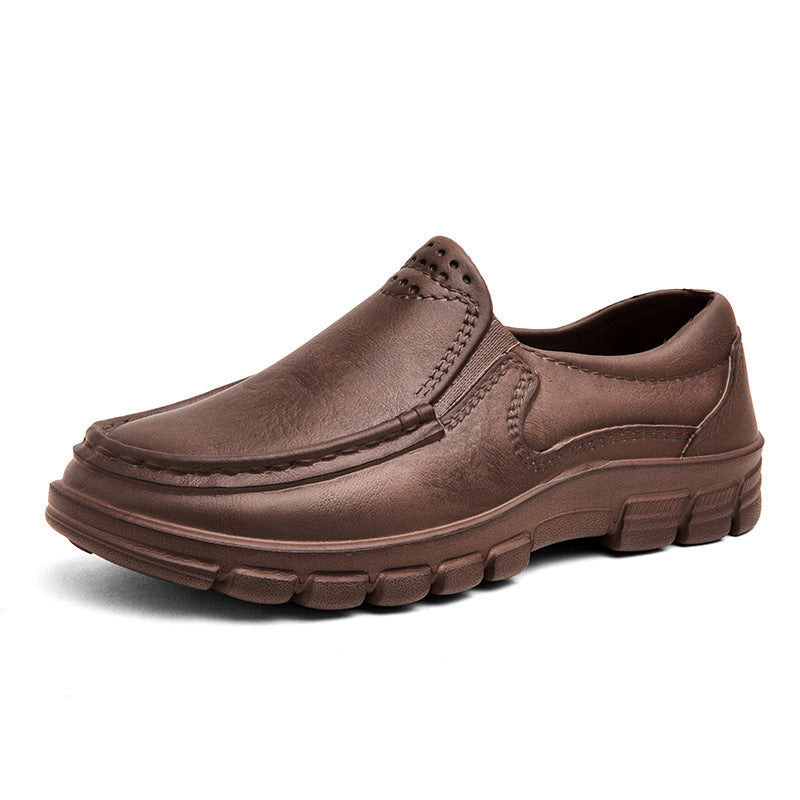 Chaussures en cuir décontractées légères pour hommes