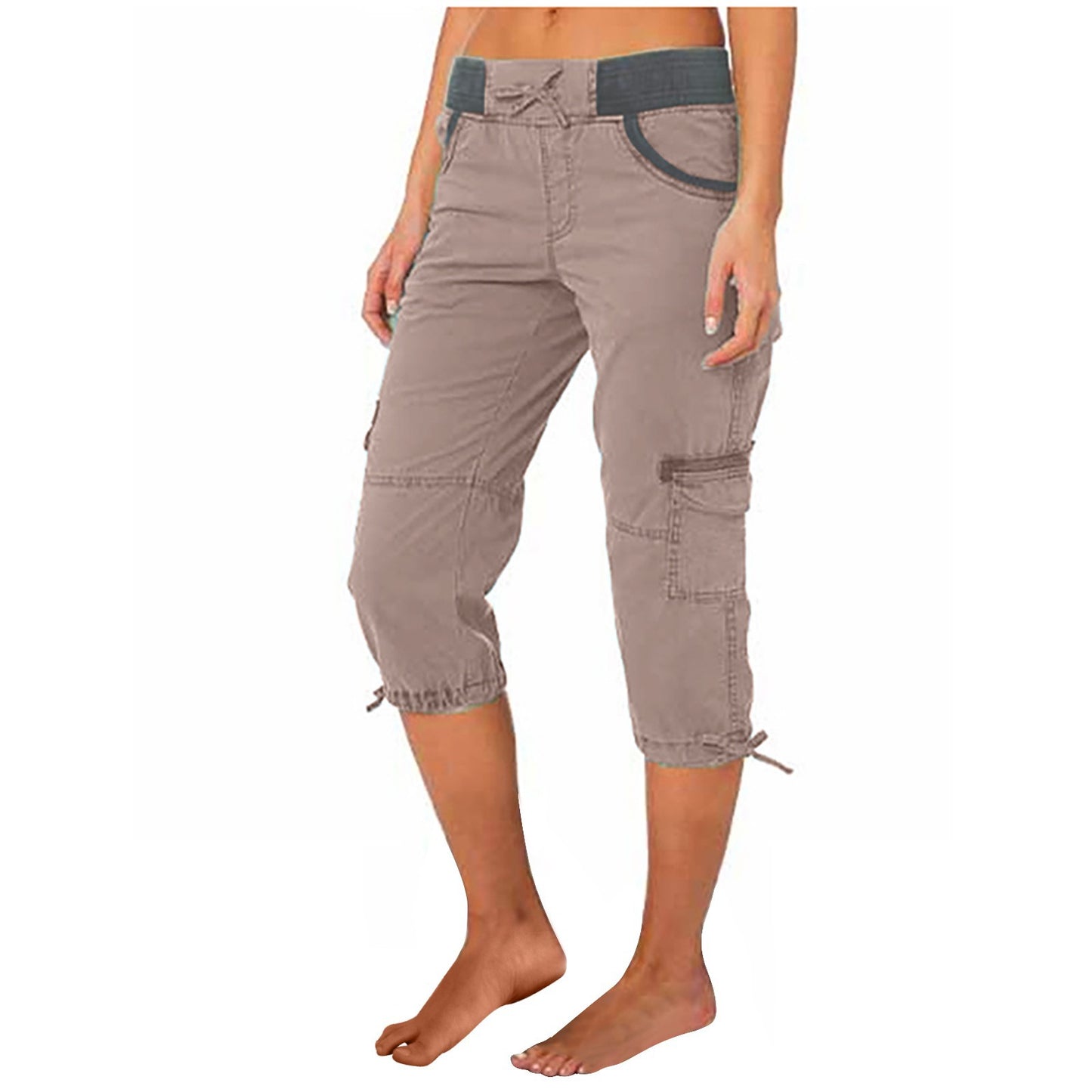 Pantalon ample à jambe large et ajustable, coupe trapèze