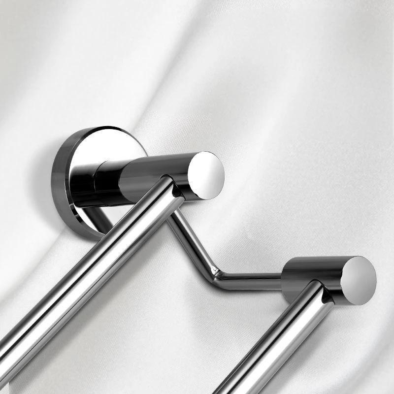 304 stainless steel towel rack, non perforated, bathroom towel double pole hanging rack, household towel rack by eprolo