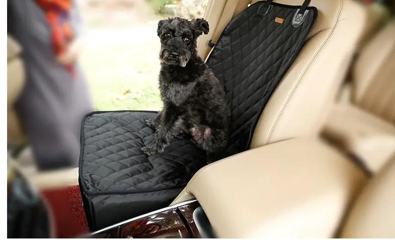 AdTec black quilted waterproof pet car mat for front seat, single-seat protector