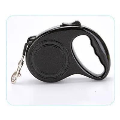 AdTec Pet Automatic Telescopic Traction Rope retractable leash, black with metal clip