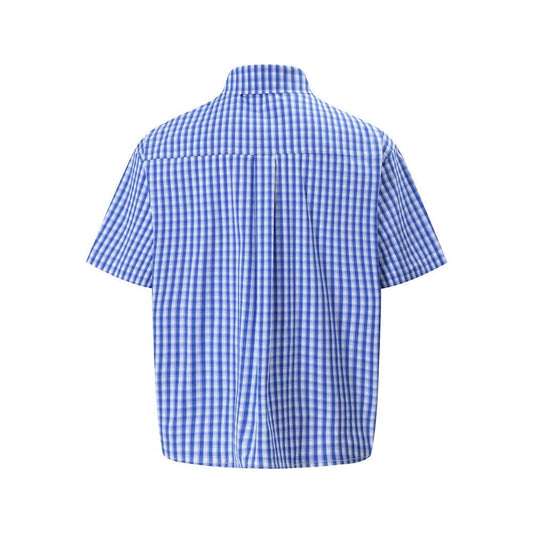 Loose checkered short sleeved shirt by eprolo
