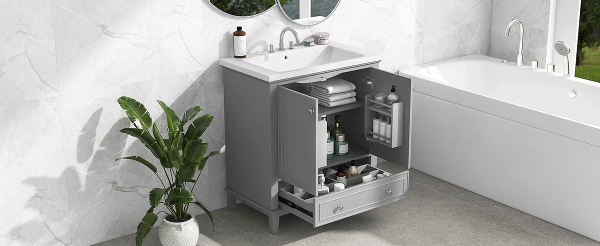 30inchgrey Bathroom Vanity with Sink by eprolo