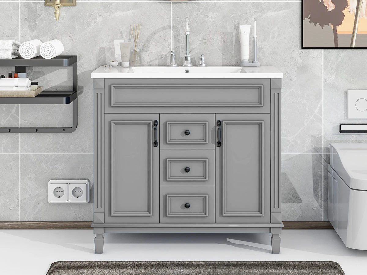 36'' Bathroom Vanity with Top Sink by eprolo