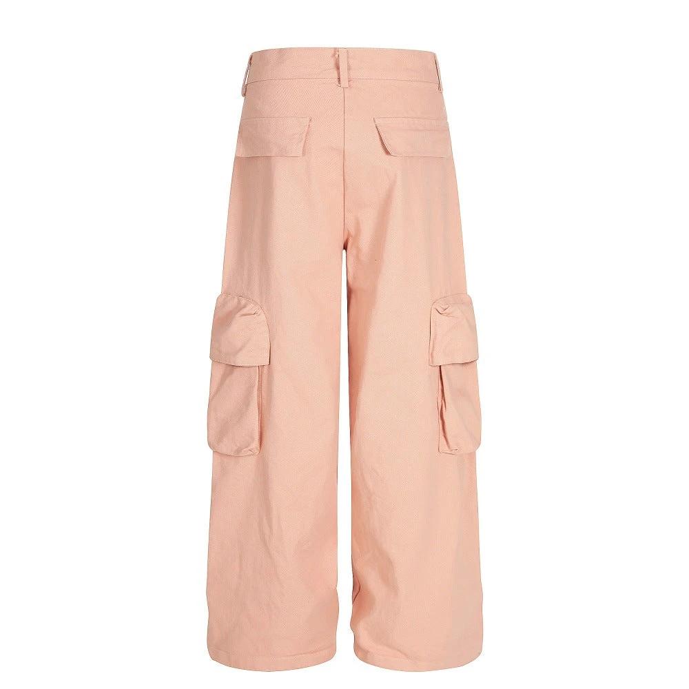 Embroidered Pleated Loose Wide Leg Pants by eprolo