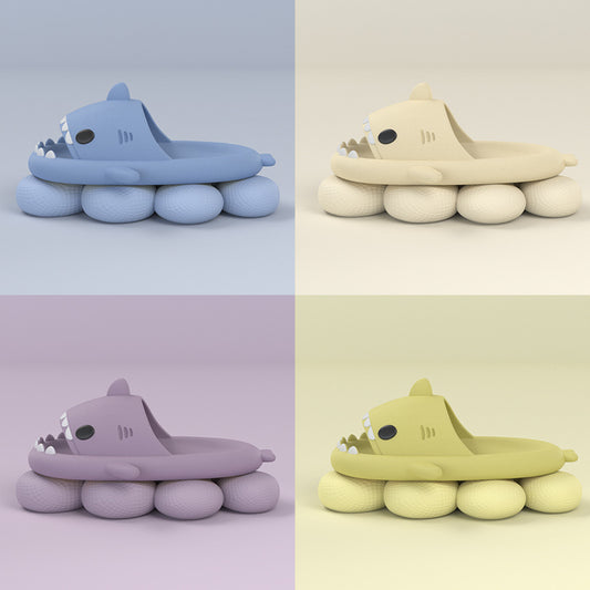 Chaussons Requins rigolos mignons pantoufles douces chaussures d'intérieur d'extérieur