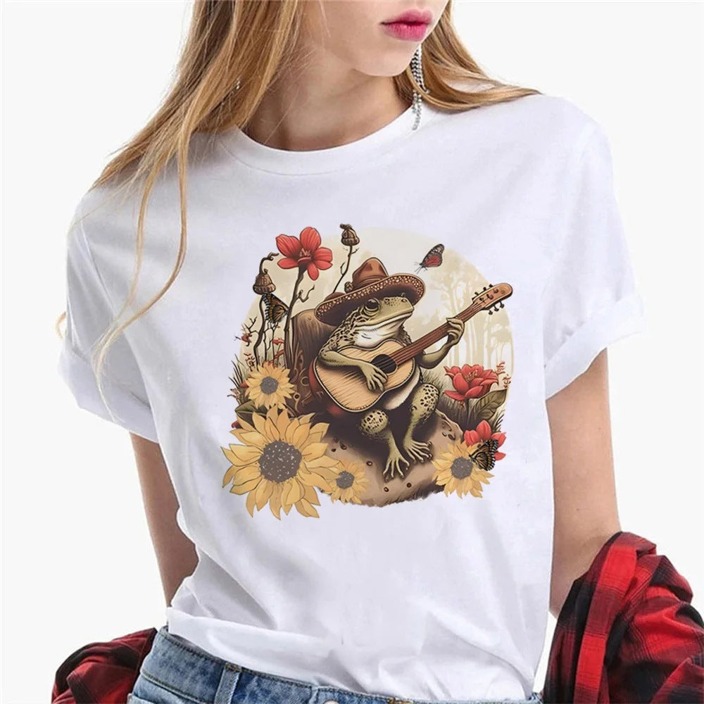 T-shirts Femme Graphiste T-shirts Filles Harajuku Cl