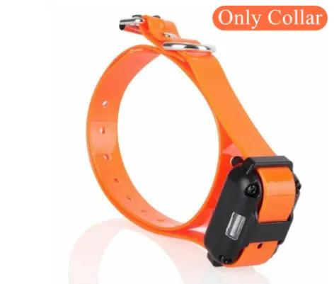 Dog training collar by AdTec, orange with receiver module for remote control