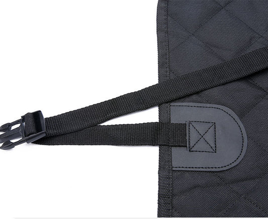 Funda de asiento de coche para perro, transportín para mascotas con malla visible, protector de seguridad tipo hamaca para asiento trasero con cremallera y bolsillo para viajes