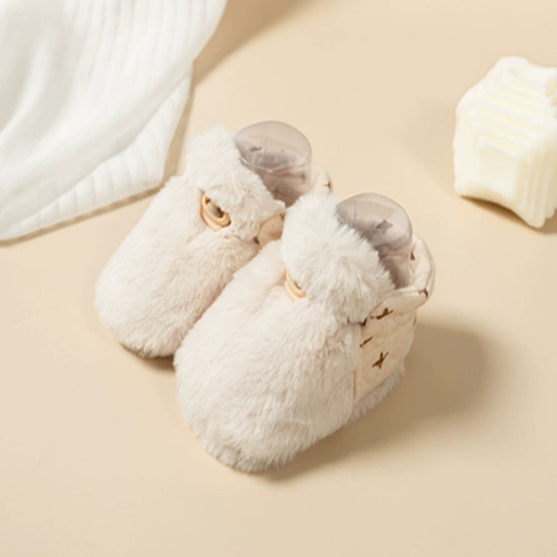 Chaussures Bébé Chaude d'Hiver Antidérapantes et Anti-Chute à Semelle Souple pour les Tout-petits