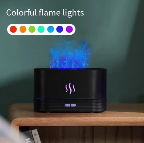 Simulated flame aromatherapy machine expanding fragrance machine household seven color flame humidifier by eprolo