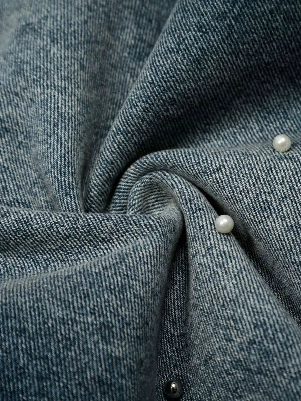 Men's Relaxed Wide Leg Denim Shorts with soft washed cotton and pearl buttons