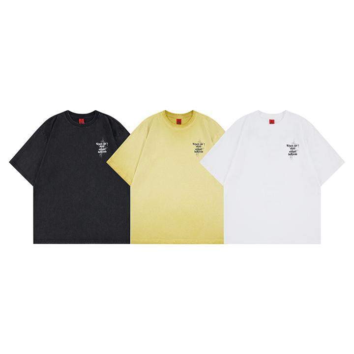 Wings printed short sleeved T-shirt