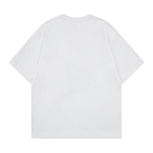 Cat printed short sleeved T-shirt