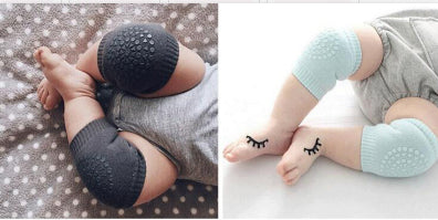 Genouillères et coudières antidérapantes pour bébés, avec colle, pour ramper