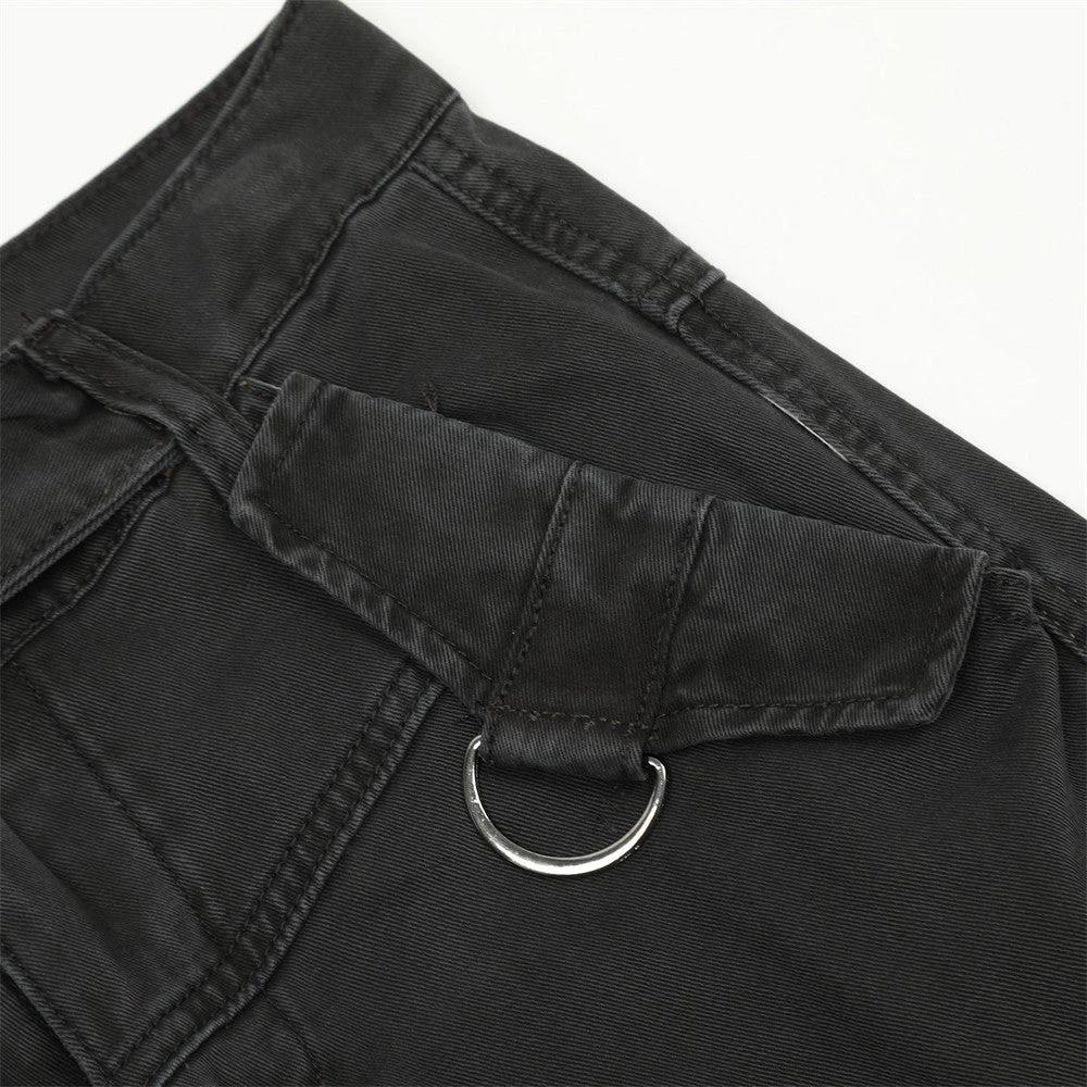 Tactical pocket strap work pants men's denim pants by eprolo