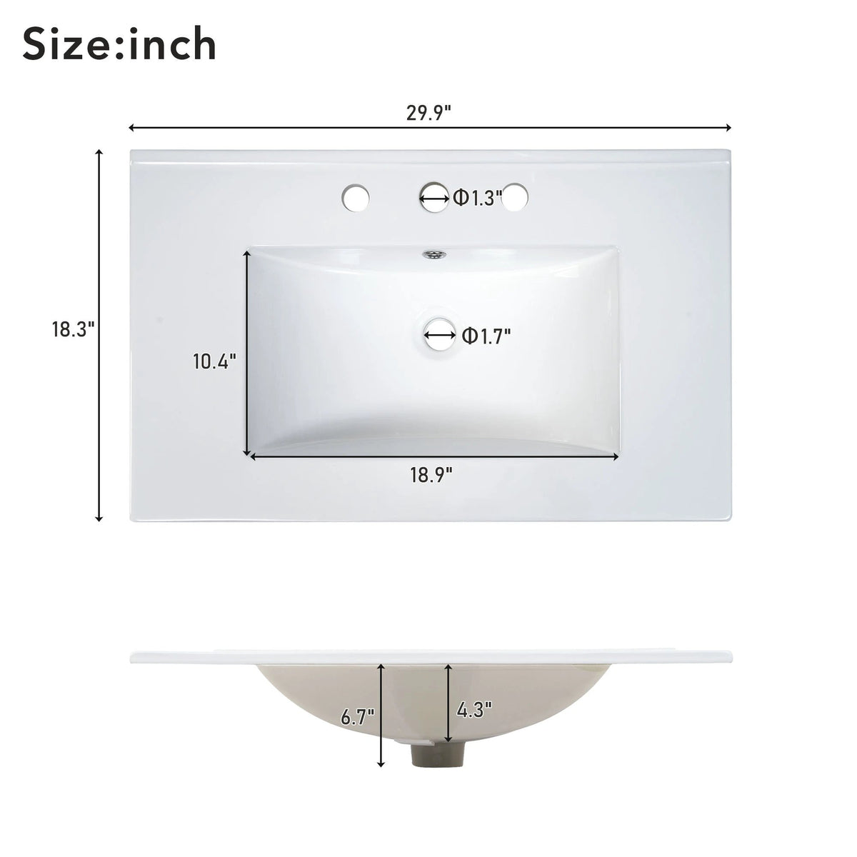 30-Inch Green Bathroom Vanity with Ceramic Sink and Ample Storage - Ideal Choice for Small Bathrooms by eprolo