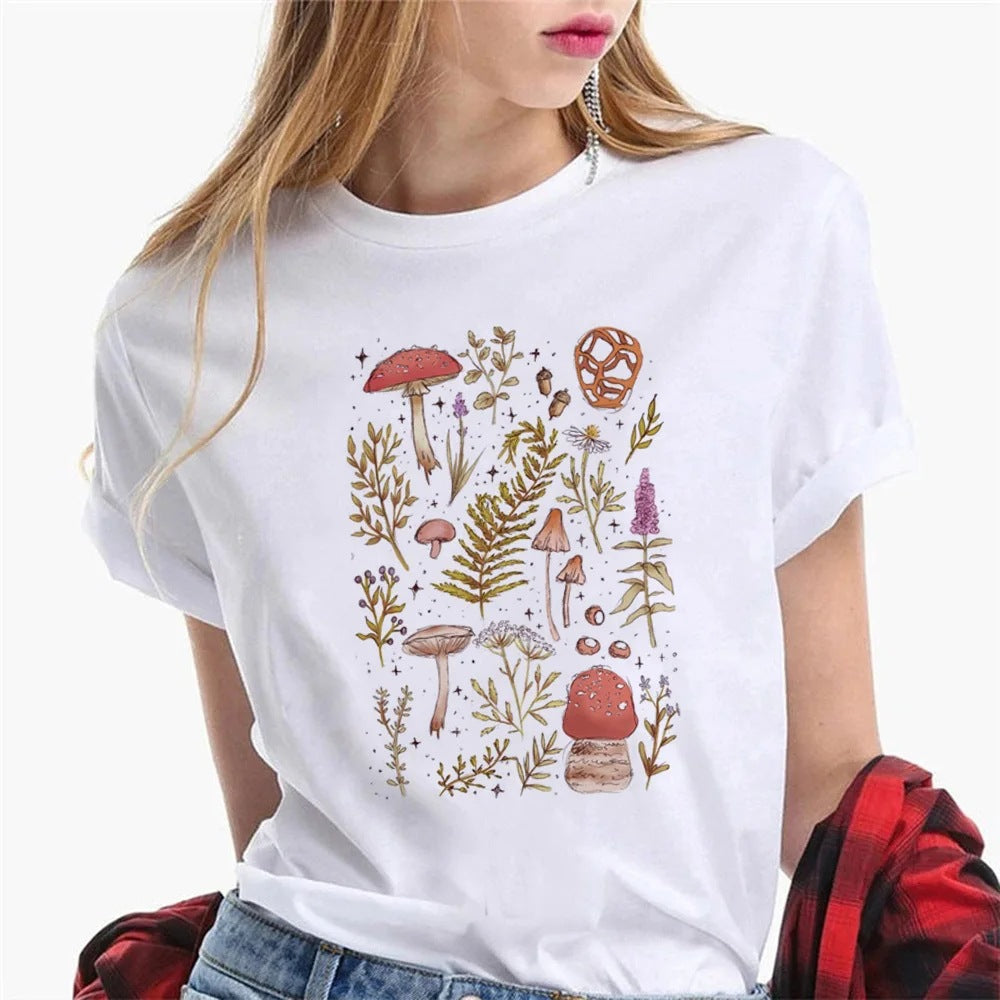 T-shirts Femme Graphiste T-shirts Filles Harajuku Cl