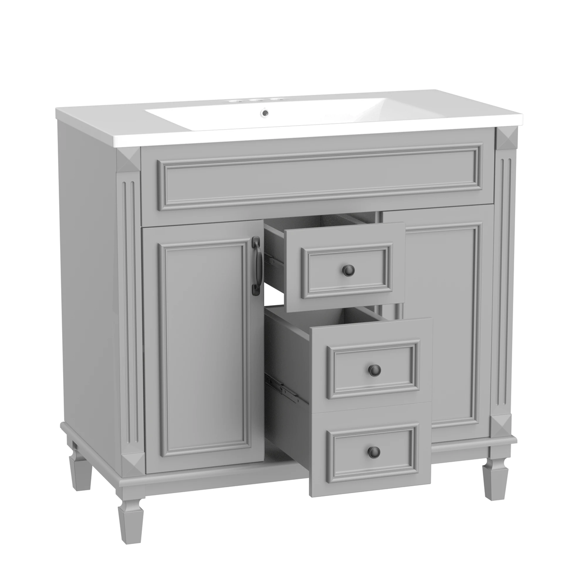 36'' Bathroom Vanity with Top Sink by eprolo